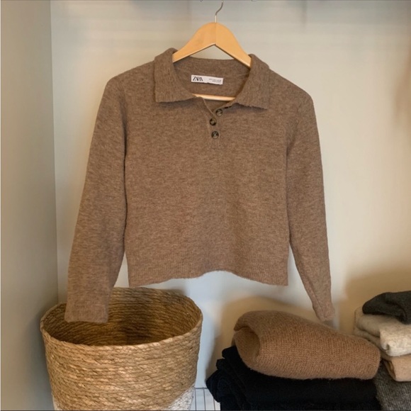 ‼️SOLD Zara | Camel soft sweater - Picture 9 of 9